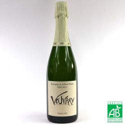 Vin Vouvray blanc pétillant Brut 2020 AOC BIO 75 cl