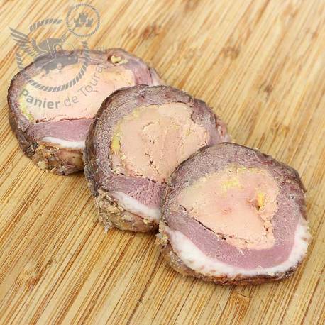 Magret fourré au foie gras - 3 tranches 75g