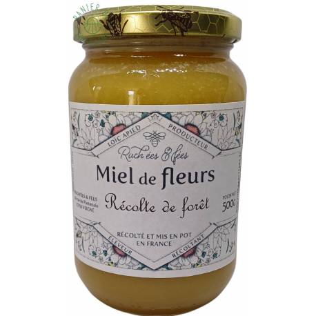 Miel de Fleurs Récolte de fôret non chauffé 250g