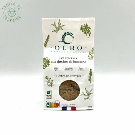 Crackers aux drêches de brasserie et herbes de Provence 100g